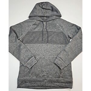 Caliville Men's Heather Gray Fleece‎ Pullover Hoodie w/ Kangaroo Pocket Size M